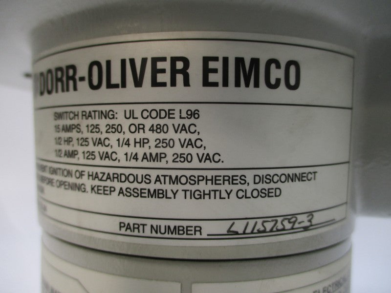 DORR-OLIVER EIMCO L115759-3 EX84 480VAC 15A NSNP