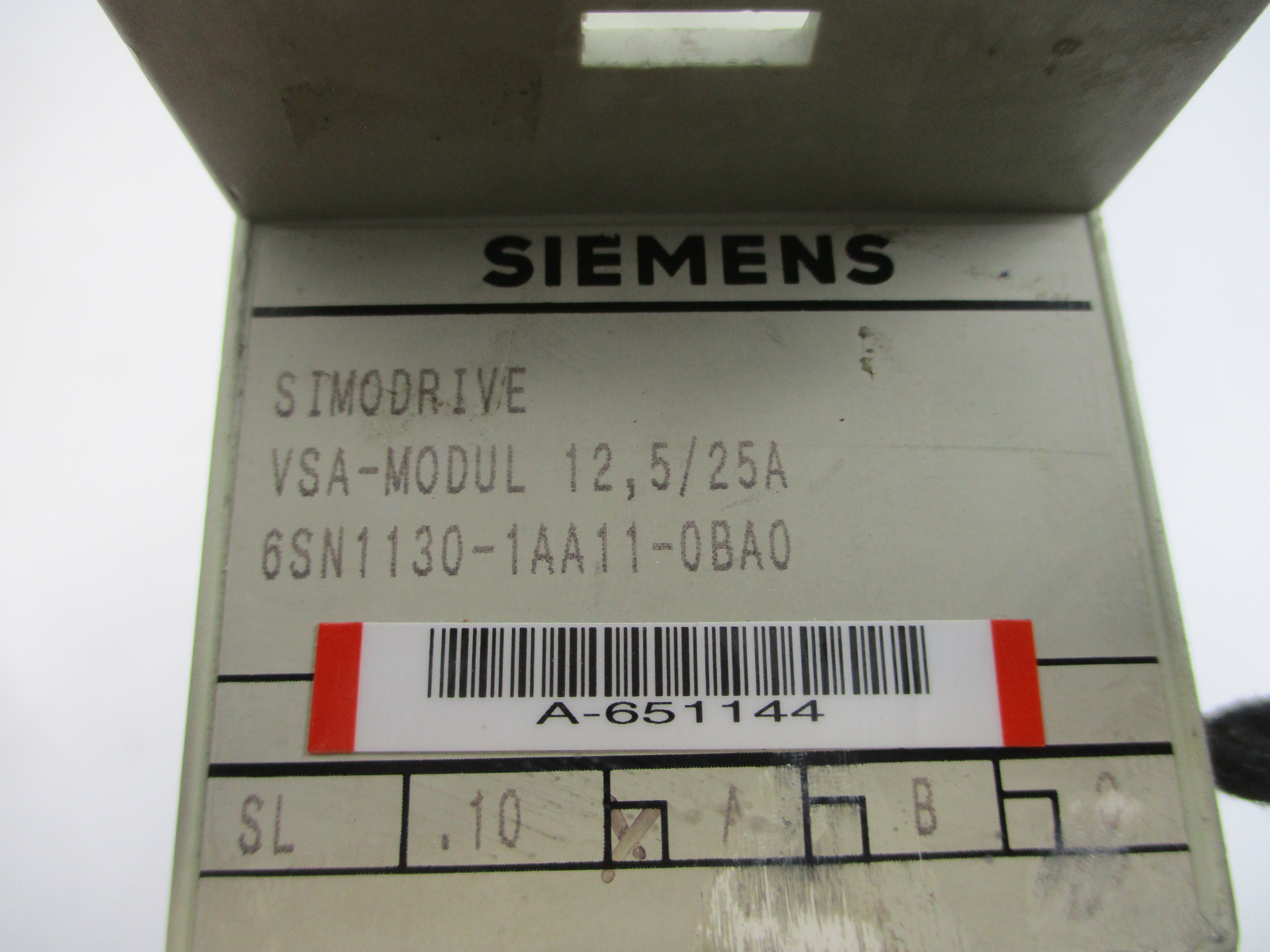 SIEMENS 6SN1130-1AA11-0BA0 12.5/25A (AS PICTURED) UNMP