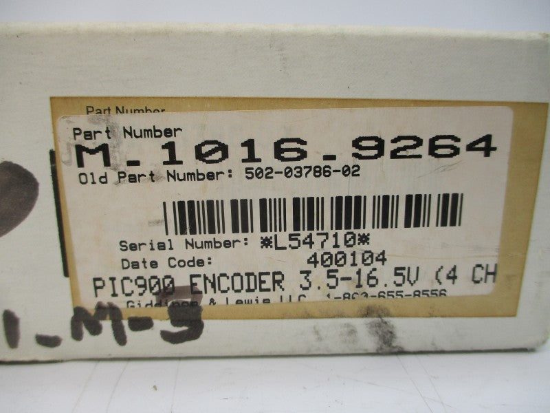 GIDDINGS & LEWIS M.1016.9264 502-03786-02R4 15-30VDC 50S NSMP