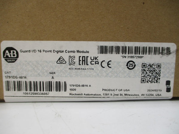 ALLEN BRADLEY 1791DS-IB16 SER. A DATE: 2024 NSFS