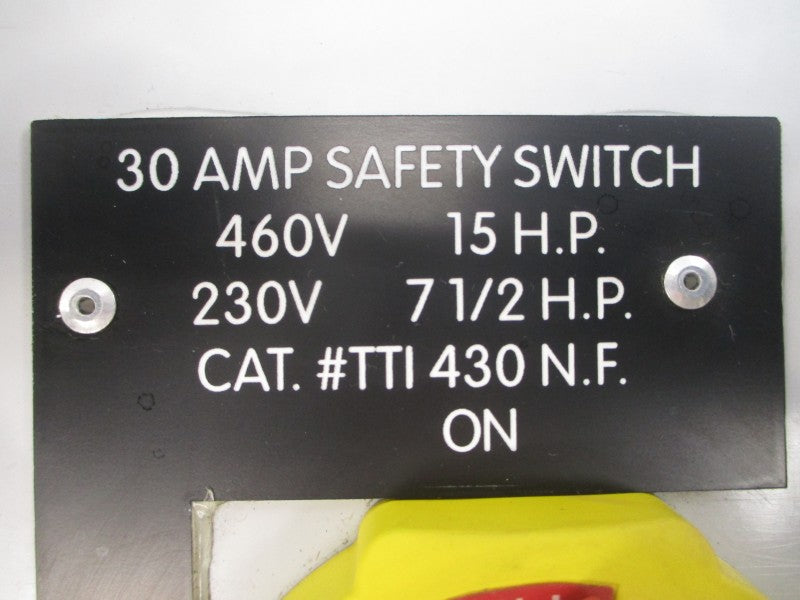 TTI430 230/460V 30A UNMP