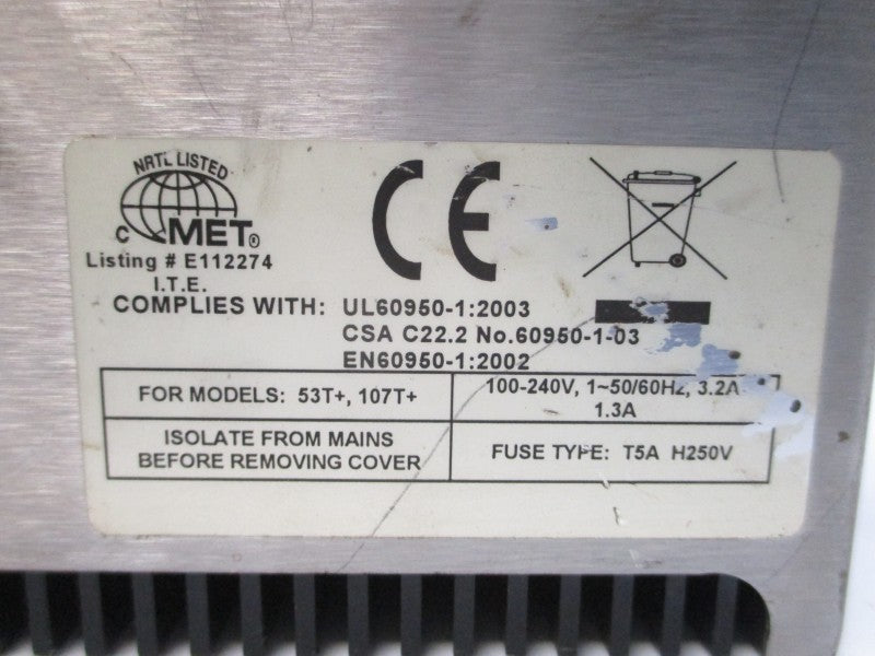 VIDEO JET 8.4CLARITY 100-240V 3.2/1.3A (AS PICTURED) UNMP
