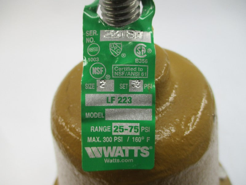 WATTS LF223 25-75PSI 2" NSNP