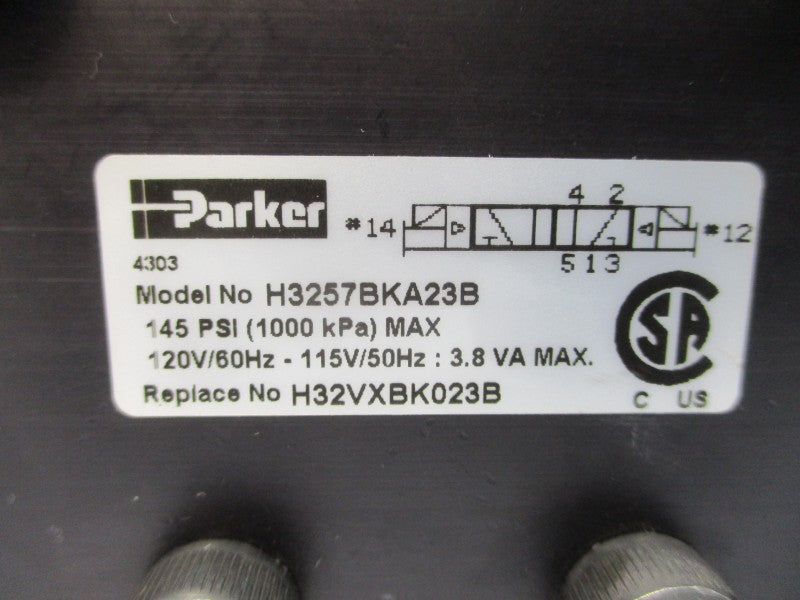 PARKER H3257BKA23B 115/120V 145PSI NSNP