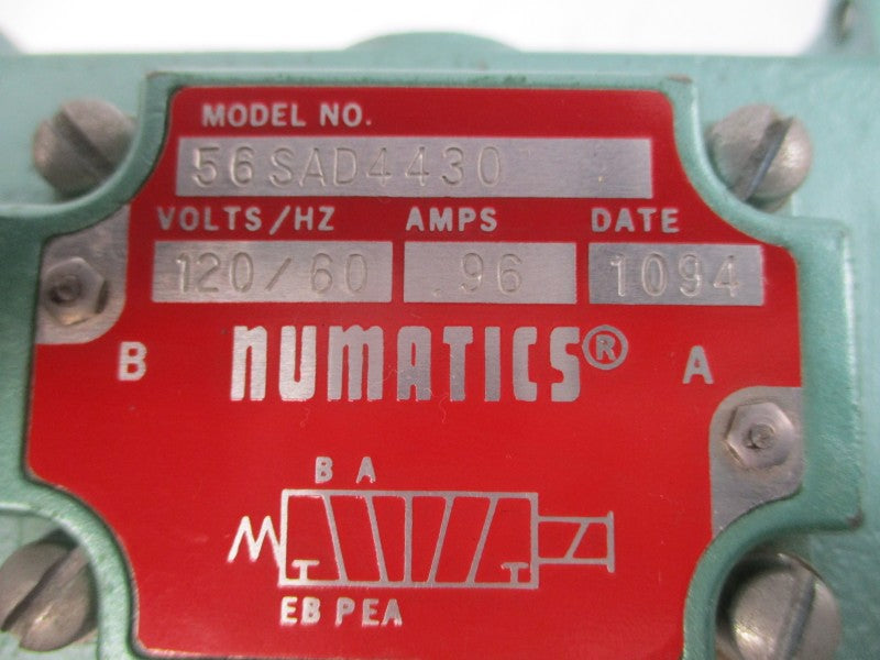 NUMATICS 56SAD4430 120V .96A 150PSI NSNP
