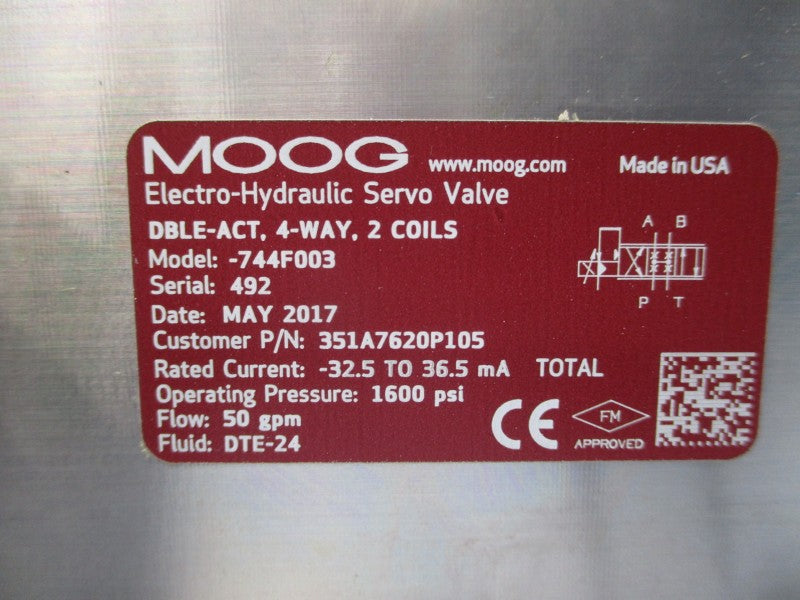 MOOG -744F003 1600PSI NSNP