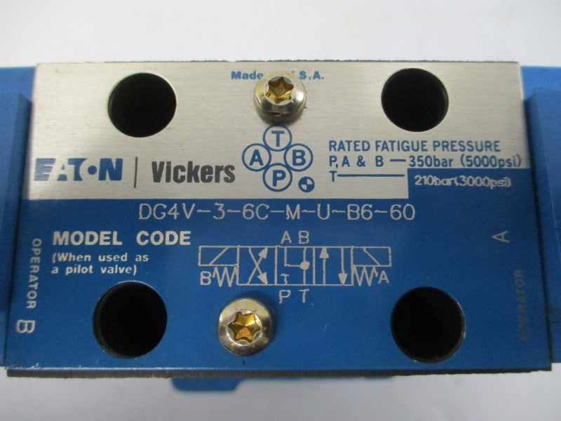 VICKERS DG5V76C2MUB630 110/120V 3000/5000PSI UNMP