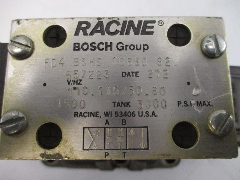 RACINE FD4BSHS106SD62 110/115V 1500/3000PSI UNMP