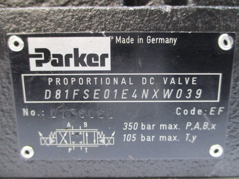 PARKER D81FSE01E4NXW039 UNMP
