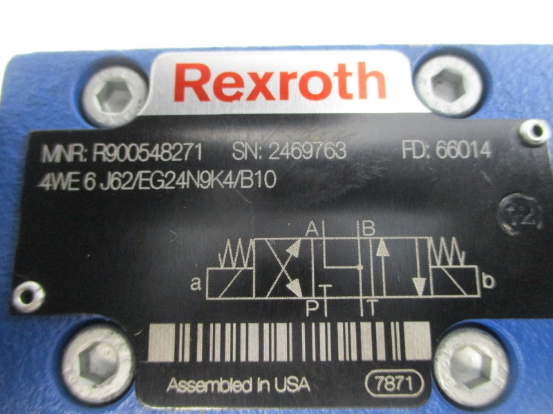 REXROTH 4WEH16J72/6EG24N9ETSK4/B10 R900931115 24VDC 1.25A UNMP