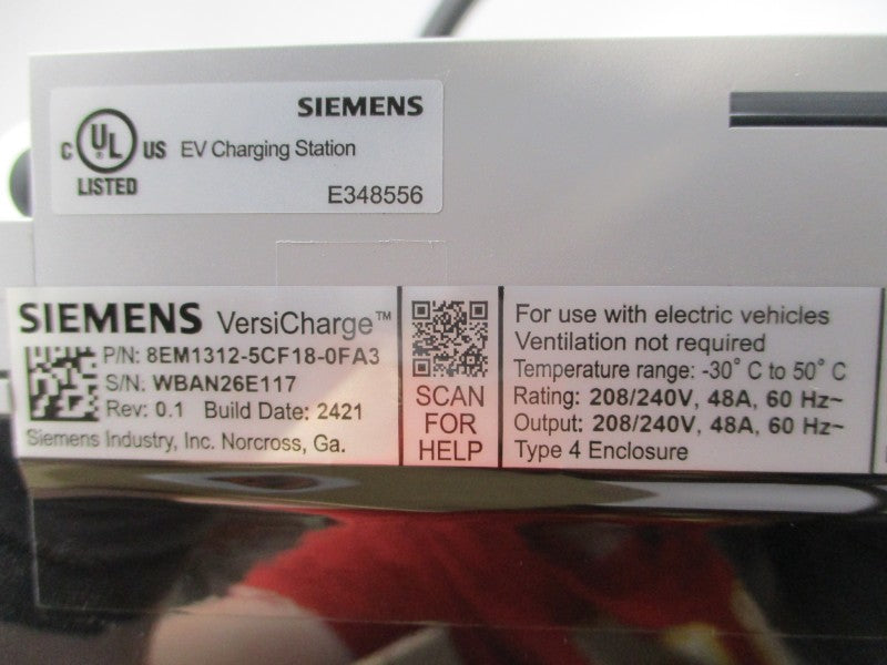 SIEMENS 8EM1312-5CF18-0FA3 208/240VAC 48A REV. 0.1 NSMP