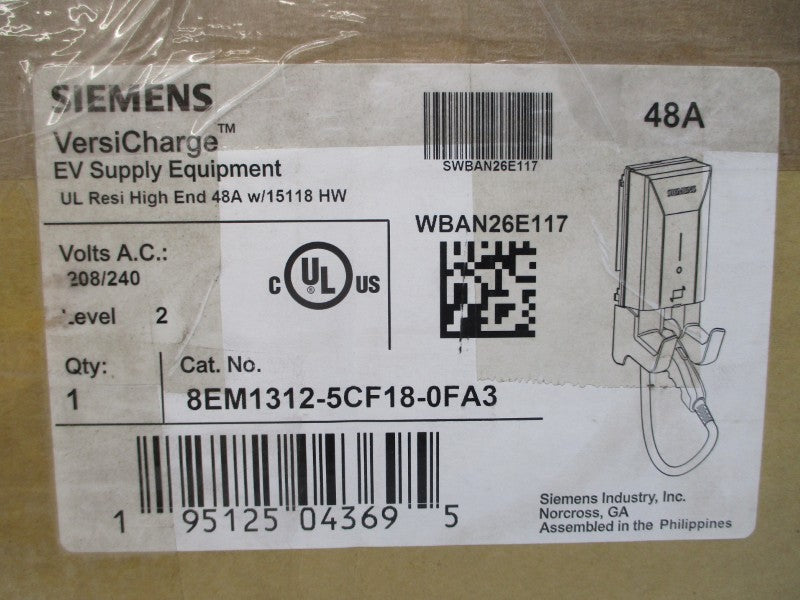 SIEMENS 8EM1312-5CF18-0FA3 208/240VAC 48A REV. 0.1 NSMP