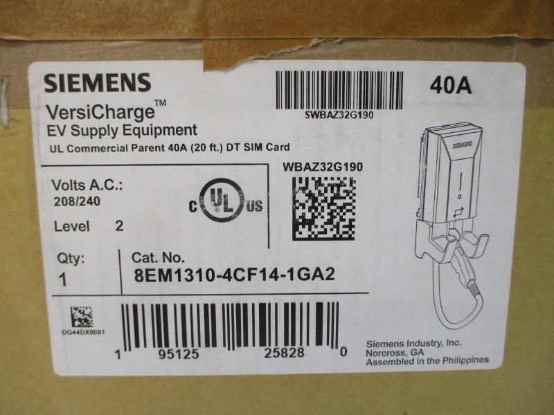 SIEMENS 8EM1310-4CF14-1GA2 208/240VAC 40A NSFS