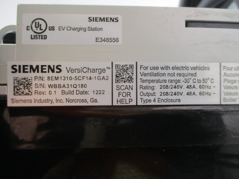 SIEMENS 8EM1310-5CF14-1GA2 208/240V 48A REV. 0.1 NSNP