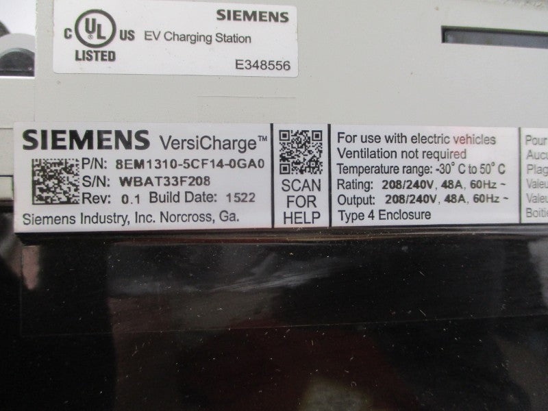 SIEMENS 8EM1310-5CF14-0GA0 208/240V 48A REV. 0.1 (AS PICTURED) NSNP