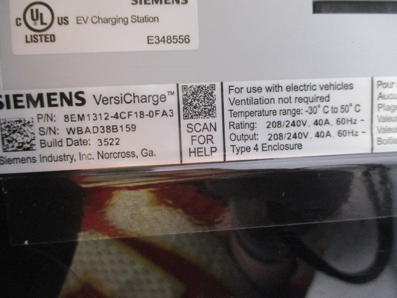SIEMENS 8EM1312-4CF18-0FA3 208/240V 40A UNMP