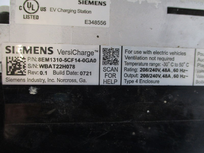 SIEMENS 8EM1310-5CF14-0GA0 208/240V 48A REV. 0.1 (AS PICTURED) UNMP