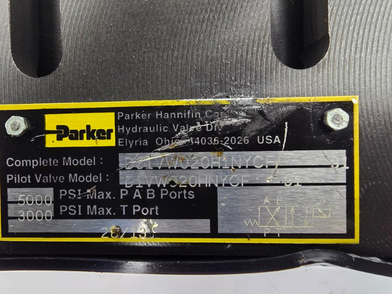 PARKER D31VW020H1NYCF91 110/120V .46/.52A 3000/5000PSI NSNP