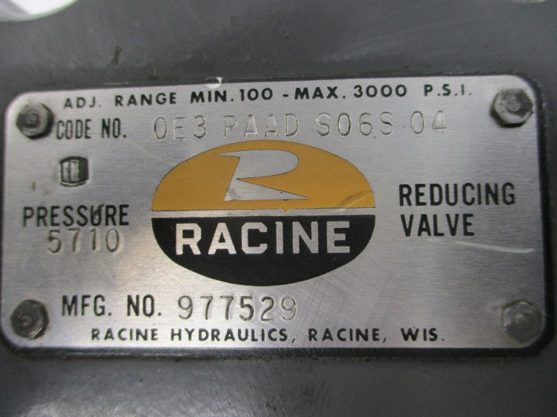 RACINE 0E3PAADS06S04 3000PSI NSNP