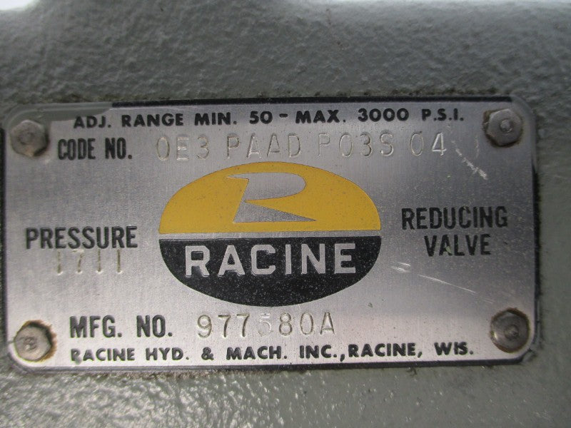 RACINE 0E3PAADP03S04 3000PSI UNMP