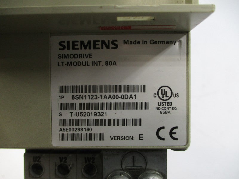 SIEMENS 6SN1123-1AA00-0DA1 80A UNMP