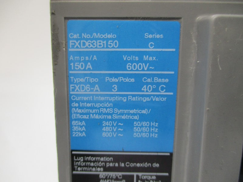 SIEMENS FXD63B150 SER. C 600V 150A NSMP