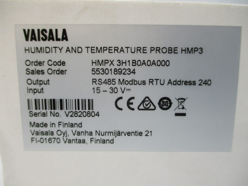 VAISALA HMPX3H1B0A0A000 15-30V NSMP