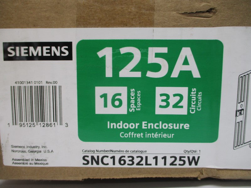 SIEMENS SNC1632L1125W 120/240V 125A NSMP