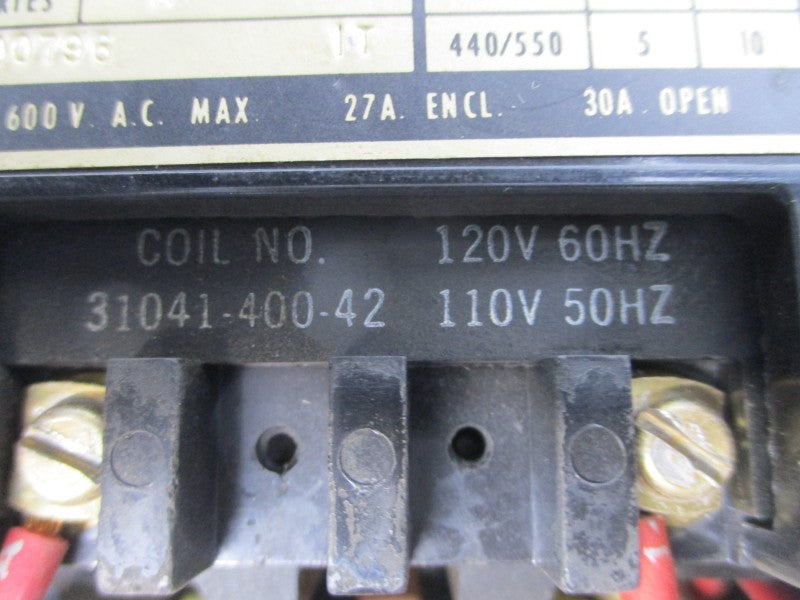 SQUARE D 8502SCO-2S SER. A 110/120V 30A UNMP
