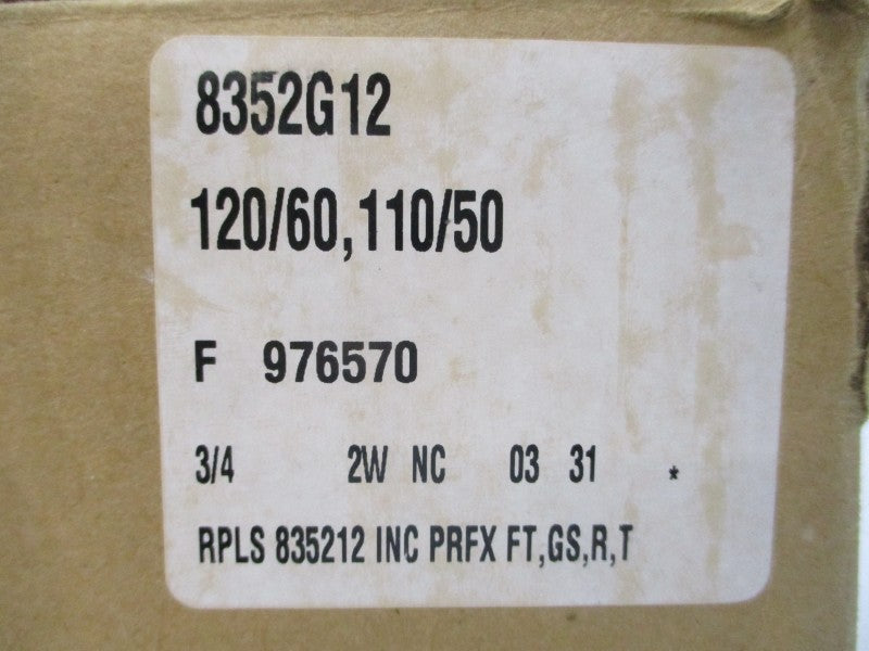 ASCO 8352G12 110/120V 0-70PSI 3/4" NSMP