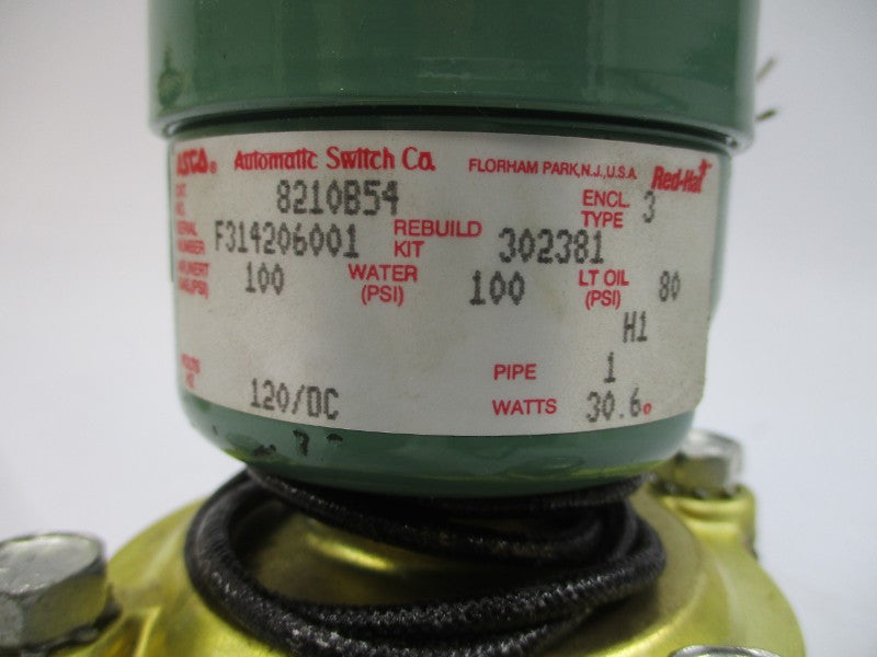 ASCO 8210B54 120VDC 80-100PSI 1" NSMP