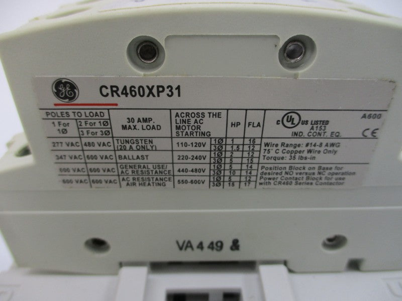 GENERAL ELECTRIC 463M30PNA 240/265-277V 30A NSMP