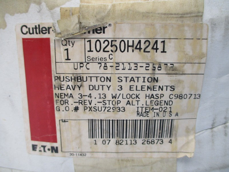 CUTLER HAMMER 10250H4241 SER. C NSMP