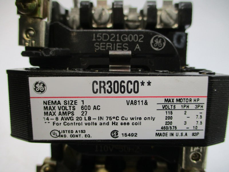 GENERAL ELECTRIC CR306C002 SER. A 110/115-120V 27A NSMP