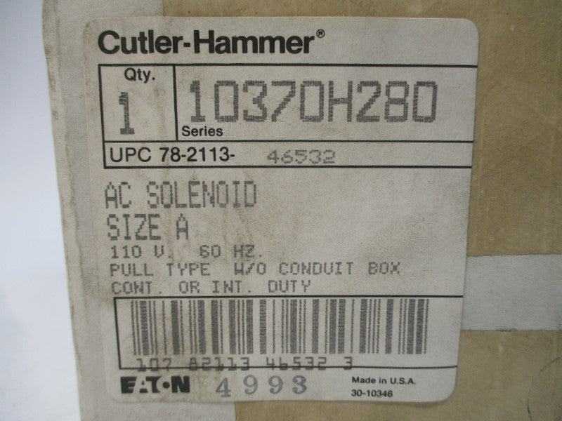 CUTLER HAMMER 10370H280 110V NSFS