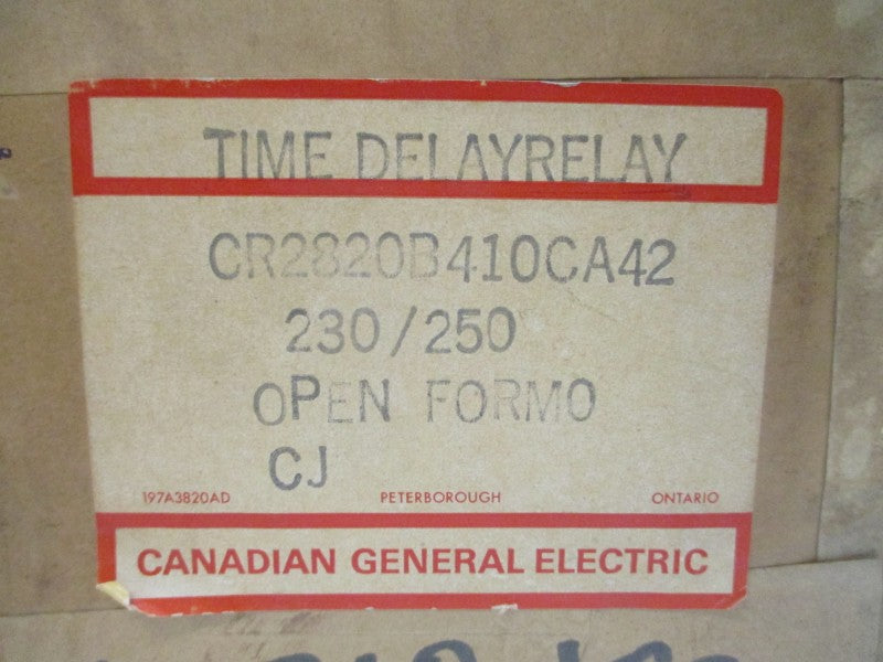 CANADIAN GENERAL ELECTRIC CR2820B410CA42 230/250V NSFS