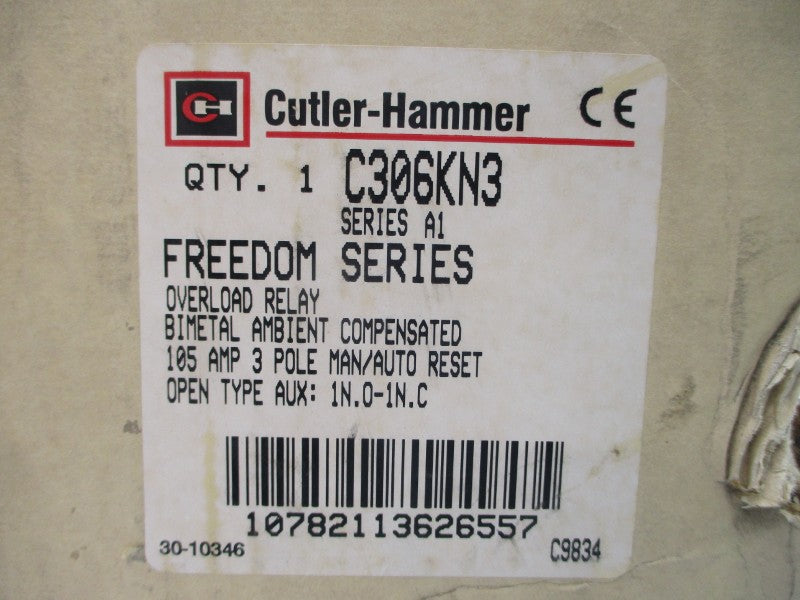CUTLER HAMMER C306KN3 SER. A1 600V 3.0A NSMP