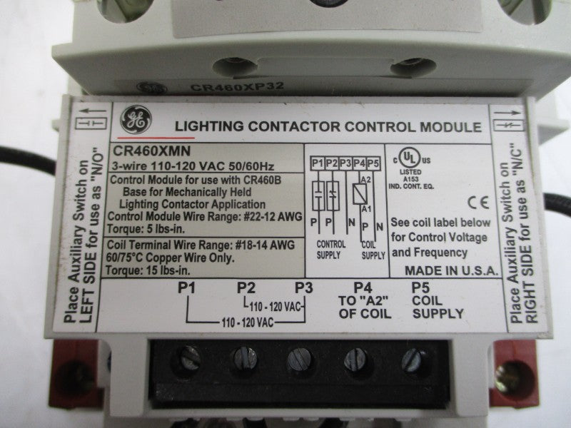 GENERAL ELECTRIC 463MD0NJA 110/115-120V 30A NSMP