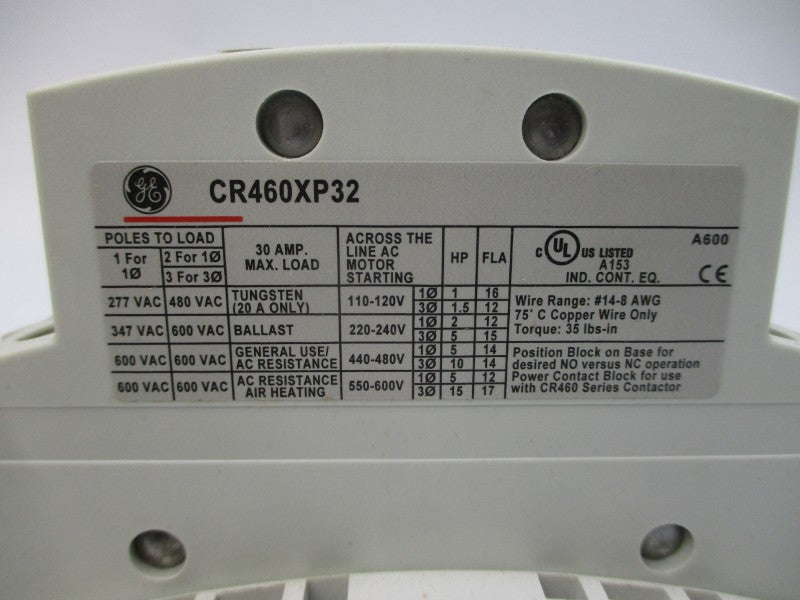 GENERAL ELECTRIC 463MD0NJA 110/115-120V 30A NSMP