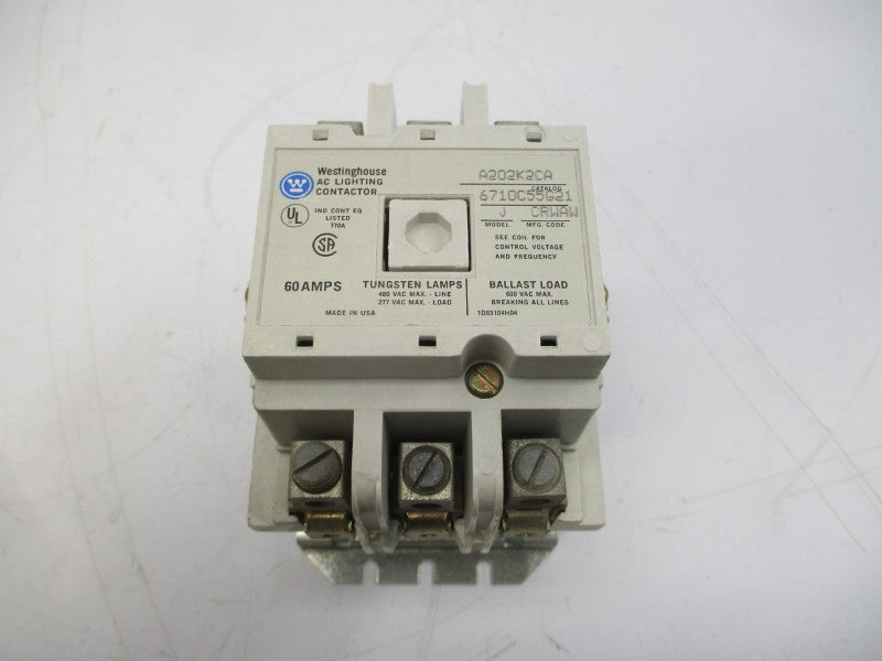 WESTINGHOUSE A202K2CA 6710C55G21 110/120V 60A NSMP