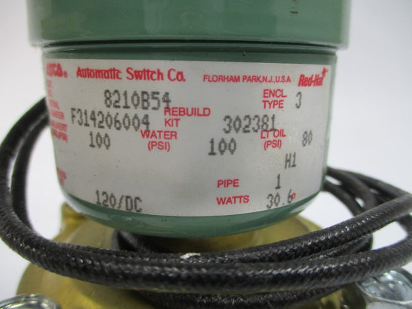 ASCO 8210B54 120VDC 80-100PSI 1" NSMP
