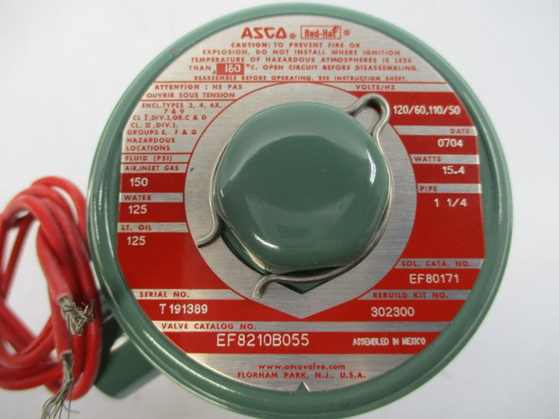 ASCO EF8210B055 110/120V 125-150PSI 1-1/4" NSMP
