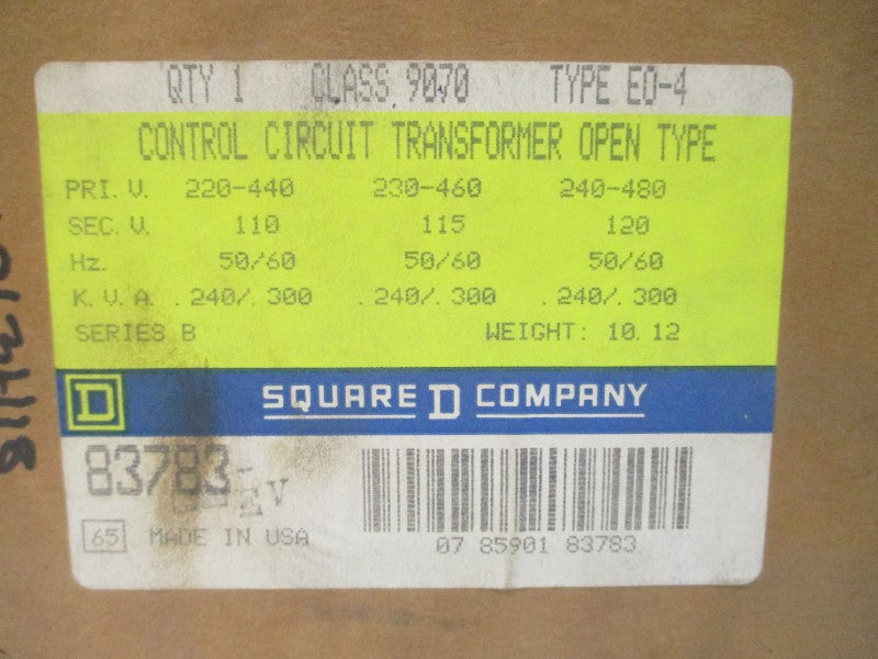 SQUARE D 9070EO-4 SER. B 240-480V NSMP