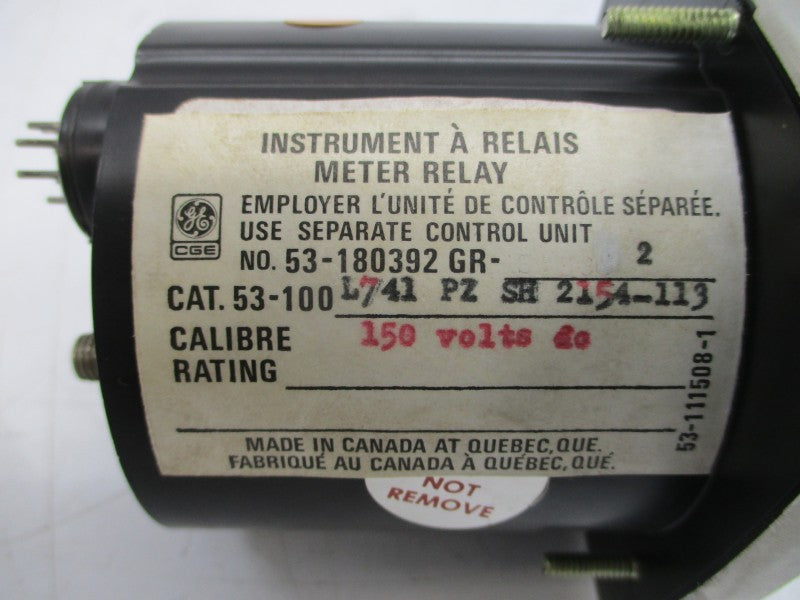 CANADIAN GENERAL ELECTRIC 53-1100L741-PZSH2154-113 150VDC NSMP