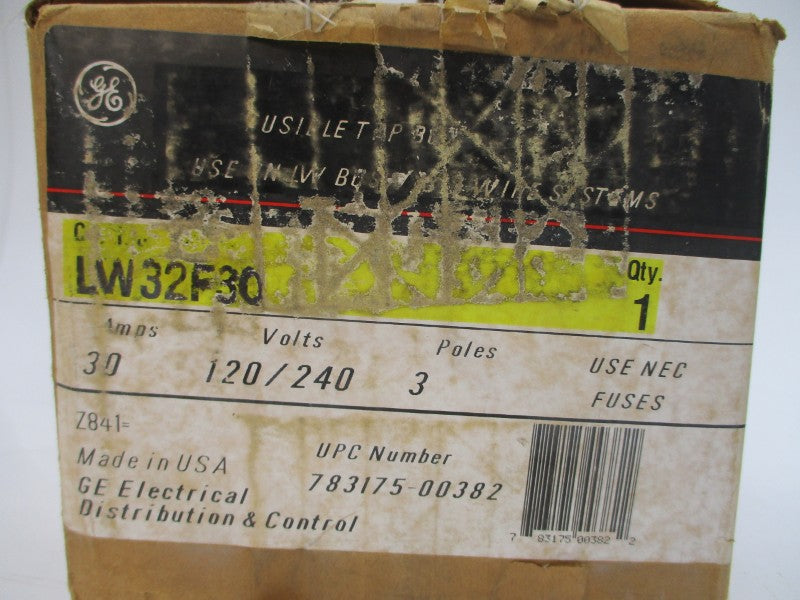 GENERAL ELECTRIC LW32F30 120/240V 30A NSMP