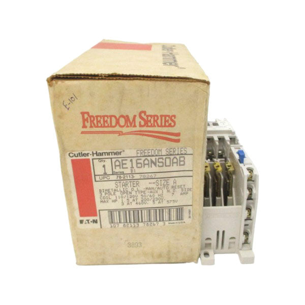 CUTLER HAMMER AE16ANS0AB SER. B1 110/120V 7A NSMP