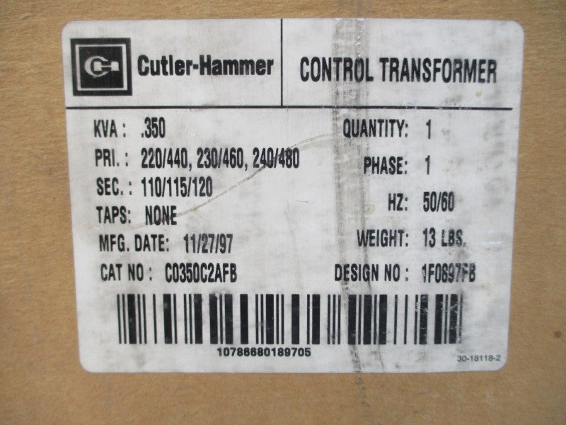 CUTLER HAMMER C0350C2AFB 480V NSMP