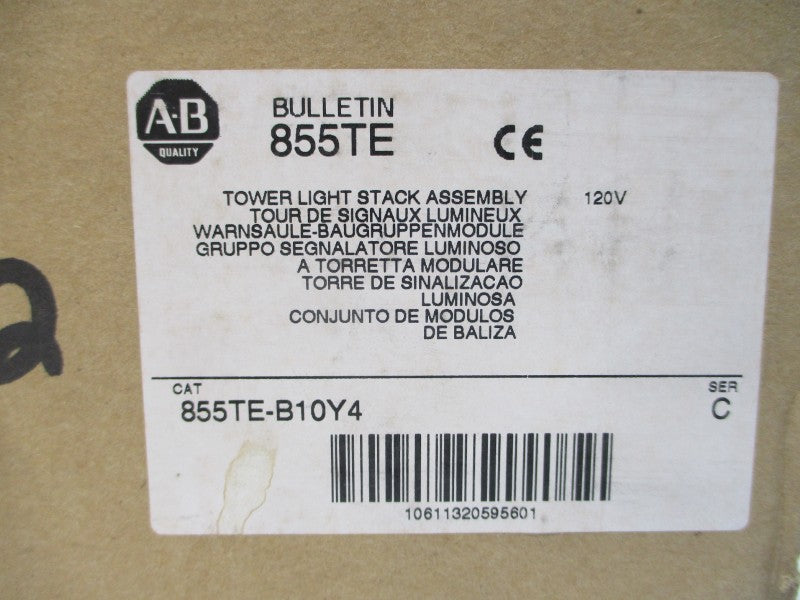 ALLEN BRADLEY 855TE-B10Y4 SER. C 120V (BR/WH) NSMP