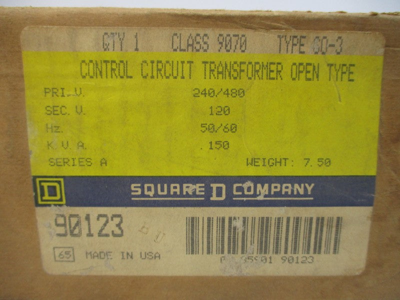 SQUARE D 9070GO-3 SER. A 240/480V NSMP