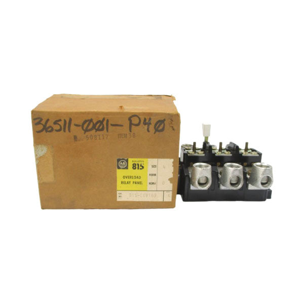 ALLEN BRADLEY 815-EOV169 SER. K 600VAC (BR/YL) NSMP